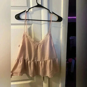 Pink tank blouse